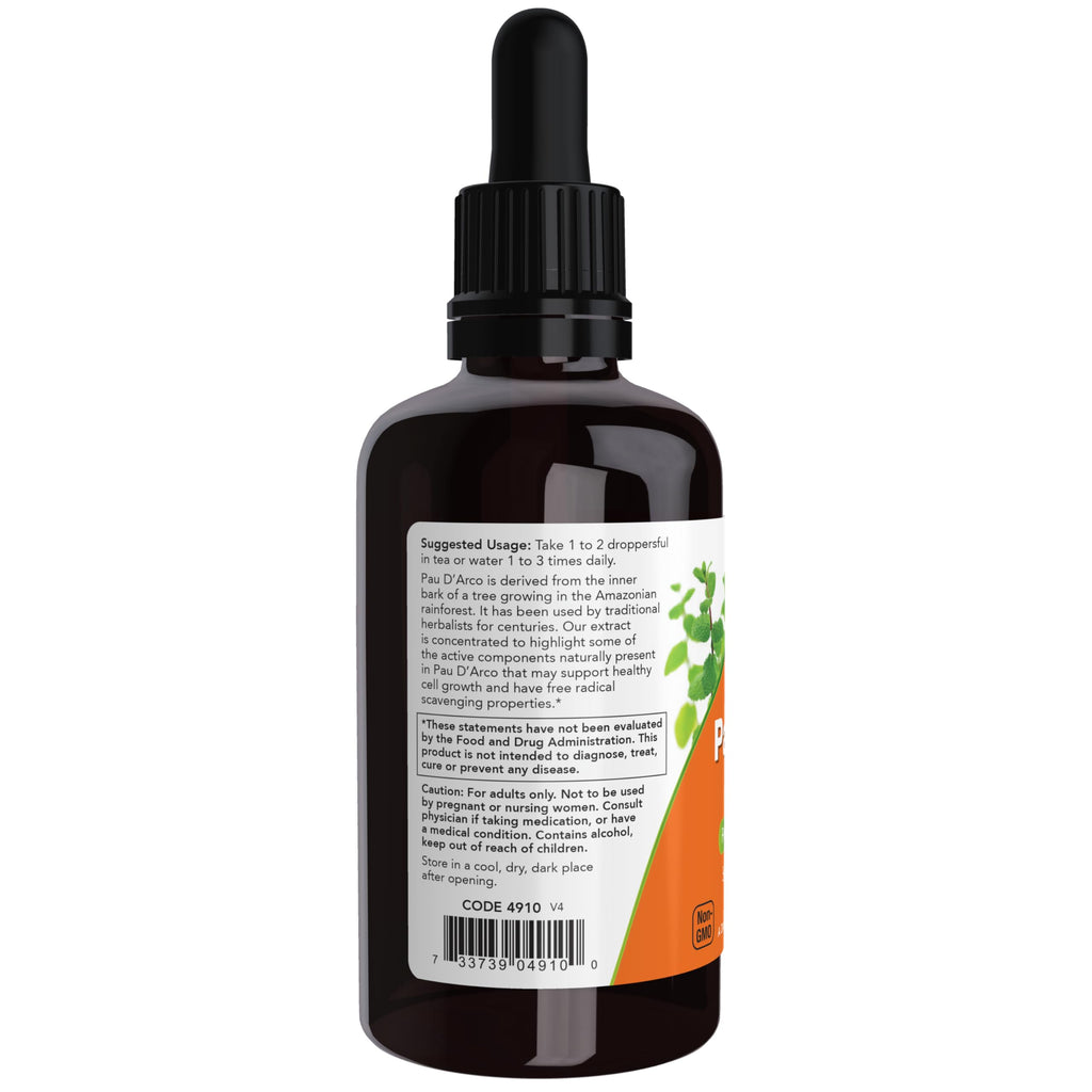 NOW Pau D'Arco Extract Liquid - 2 fl oz - image 3