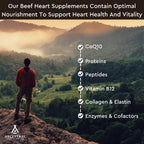 Ancestral Supplements Grass Fed Beef Heart Supplement CoQ10 - 180 Capsules - image 4