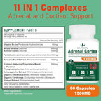 Spliferkou 11-in-1 Adrenal Support Supplement - 60 Capsules - image 2