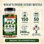 Peruvian Naturals Organic Maca Root Capsules for Energy - image 6