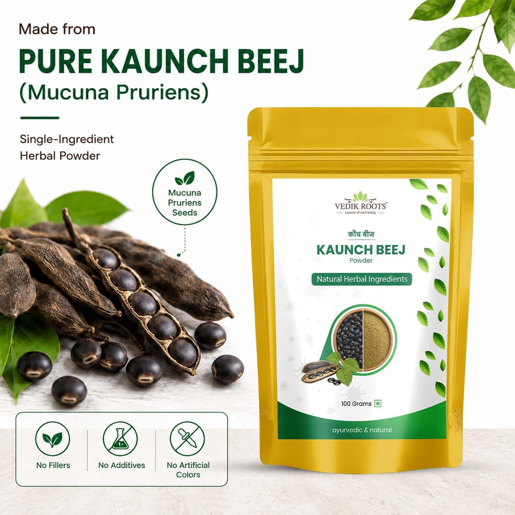 VEDIKROOTS Kaunch Beej Powder for Strength and Stamina - 100g - image 6
