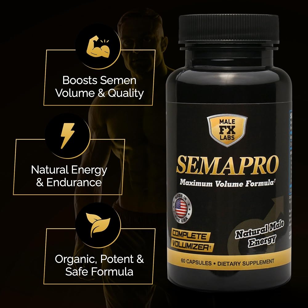 Semapro Semen Volume Booster for Men - 60 Capsules - image 3