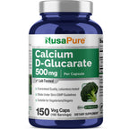 NusaPure Calcium D-Glucarate 500mg - 150 Vegetarian Capsules