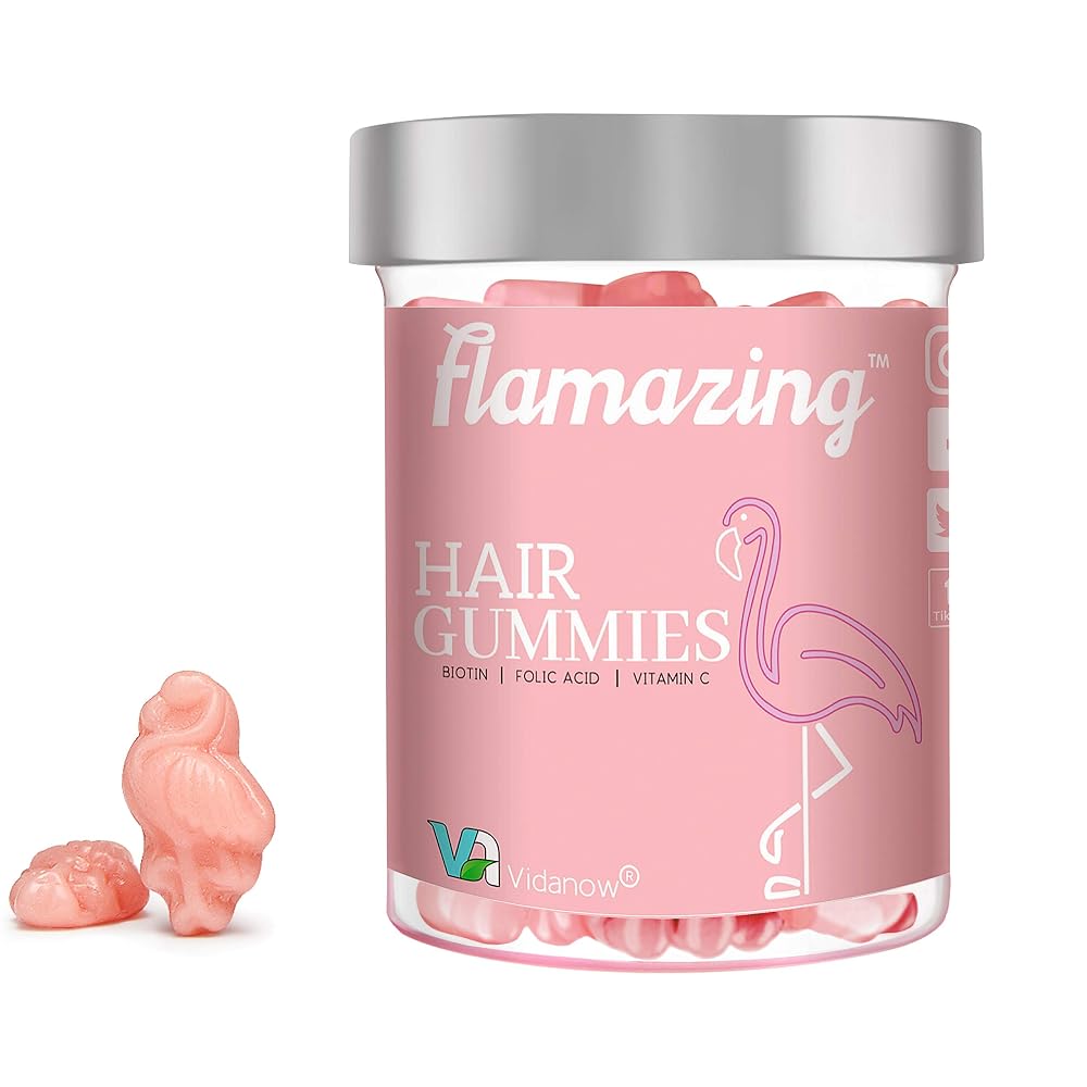 vidanow Flamazing Hair Vitamins Gummy for Hair, Skin & Nails - 60 Gummies