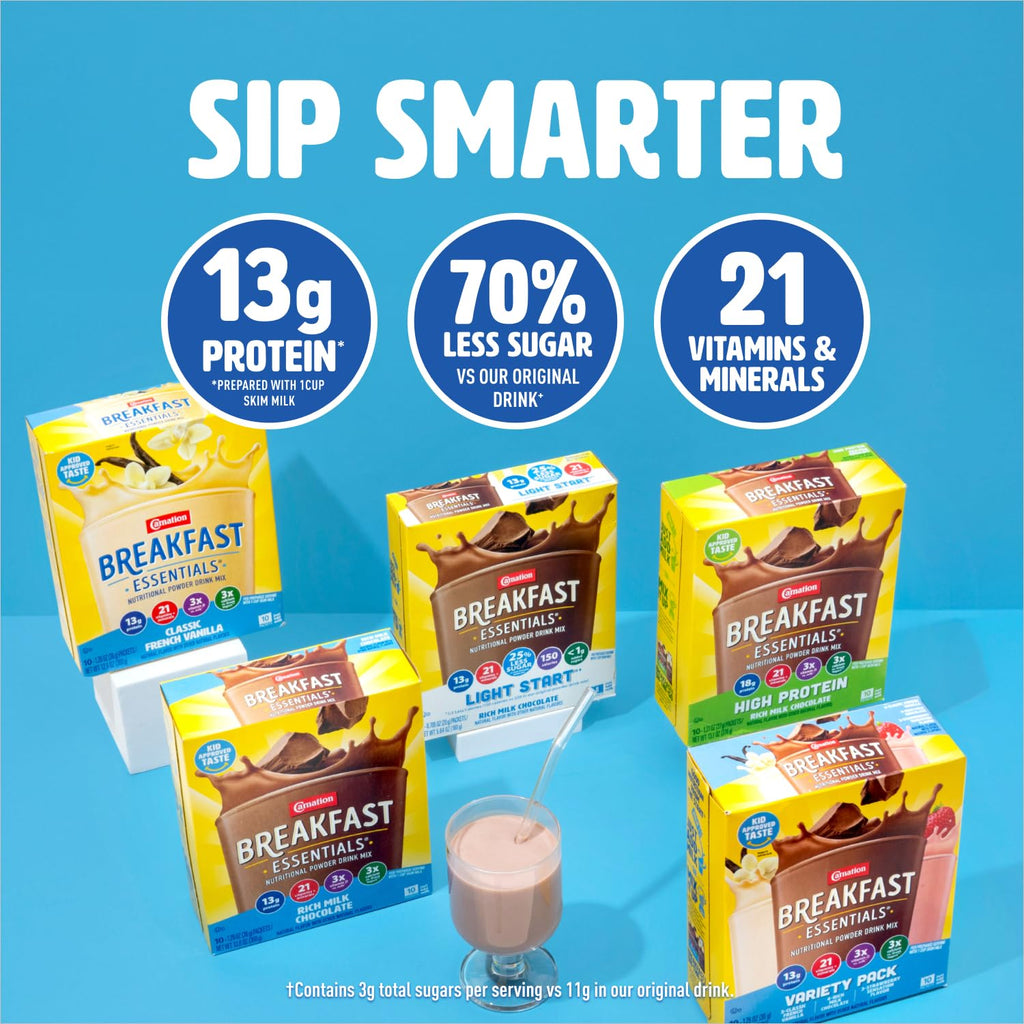 Carnation Breakfast Essentials Light Start Nutritional Powder - 8 Pack - image 4
