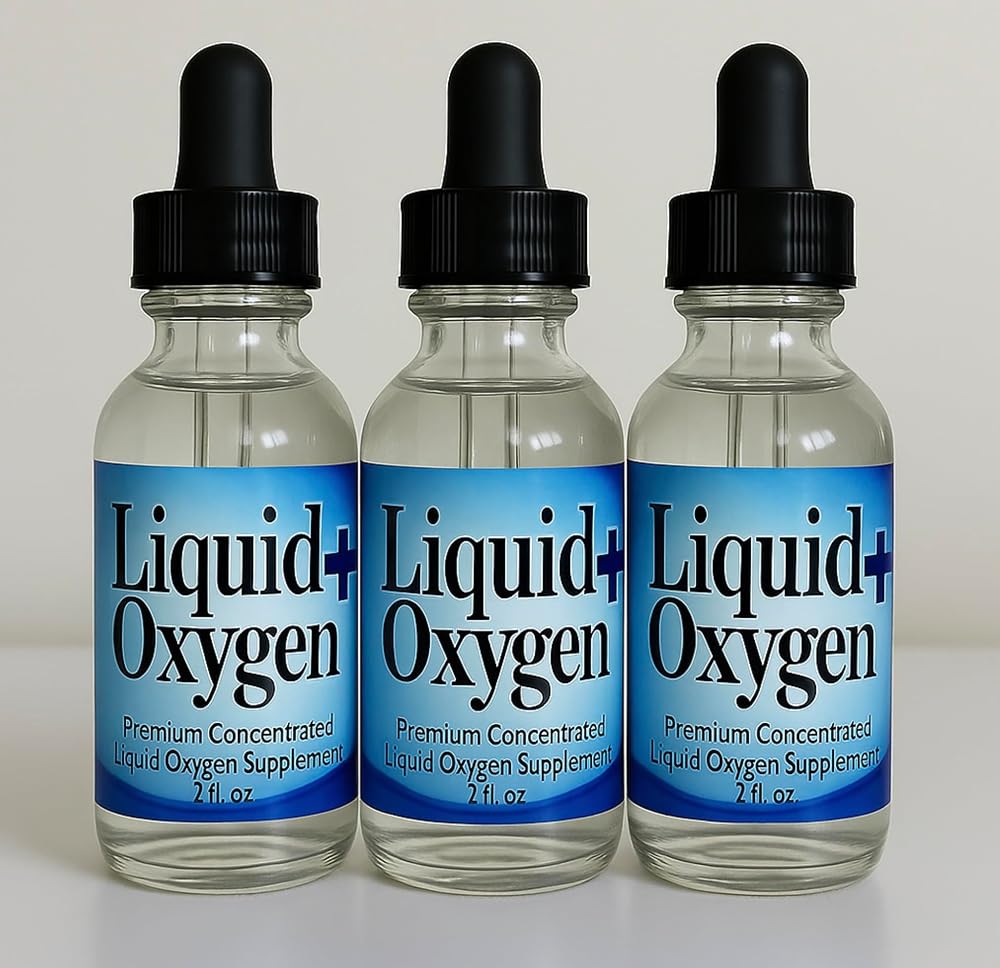 Generic Liquid Oxygen Drops for Energy - 3 Pack (6 Fl Oz)