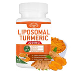 VITACRLLYNMN Liposomal Turmeric Curcumin 2200mg Joint Support - 60 Capsules