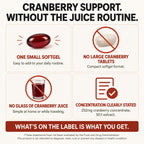 Nutracraft Cranberry Extract Supplement 50:1 with Vitamin C & E - 60 Softgels - image 5