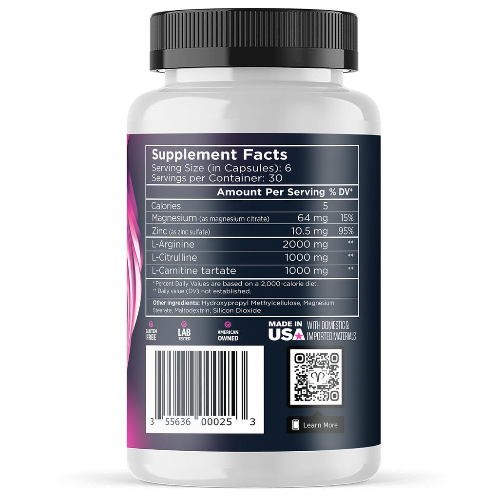 Promescent VitaFLUX Women's Nitric Oxide Booster - 180 Capsules - image 2