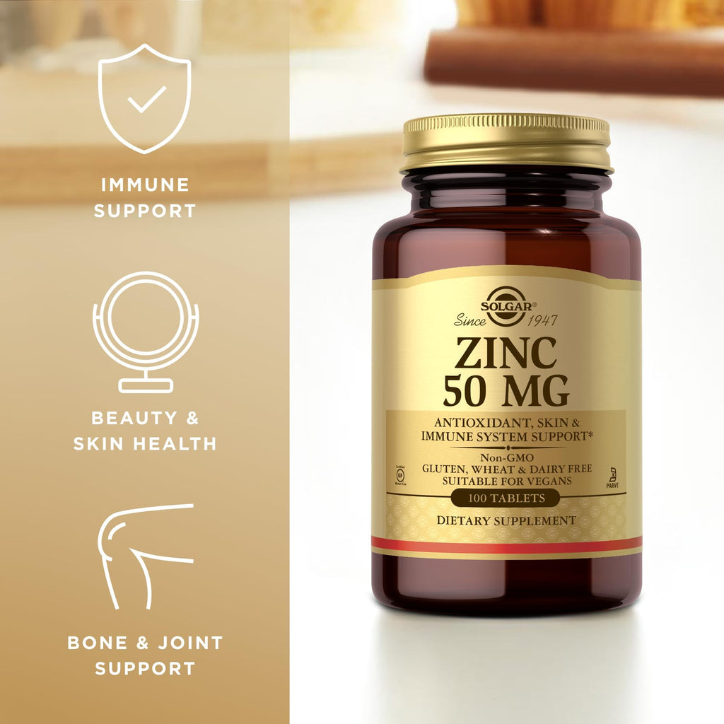 Solgar Zinc 50 mg - 100 Tablets - image 4