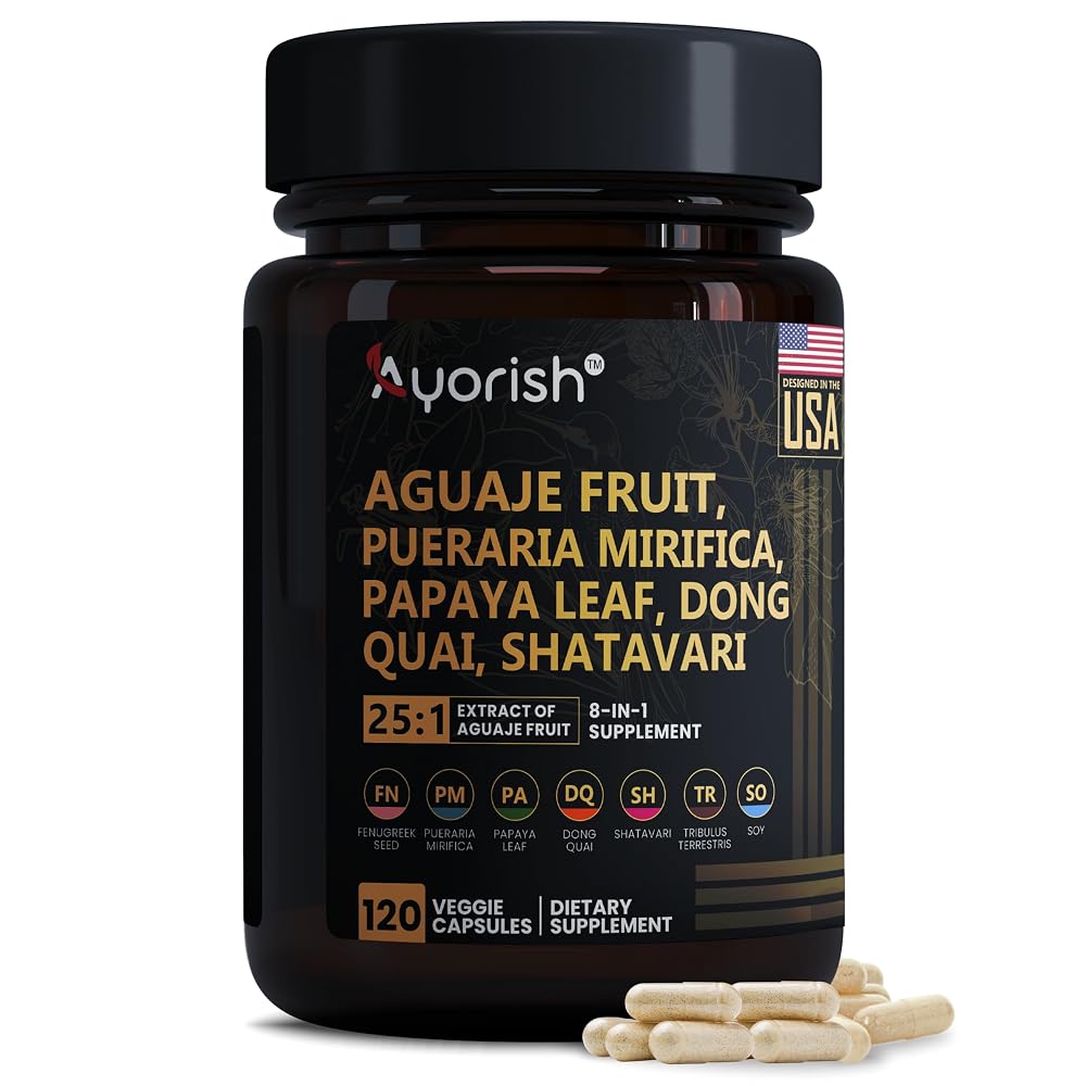 Ayorish Aguaje Fruit Supplement 1000mg with Pueraria Mirifica