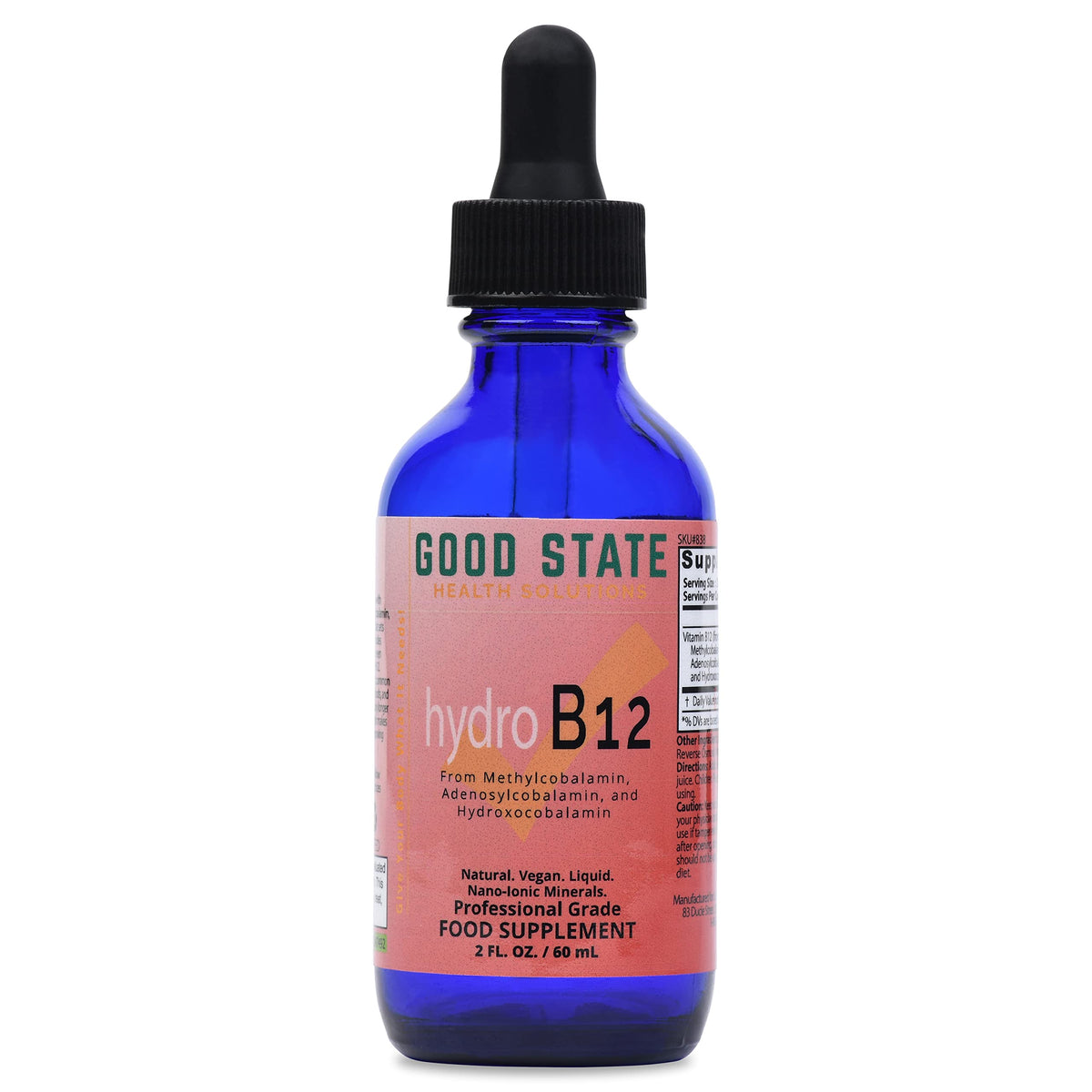 Good State Liquid Hydro B12 3000 mcg - 2 Fl Oz