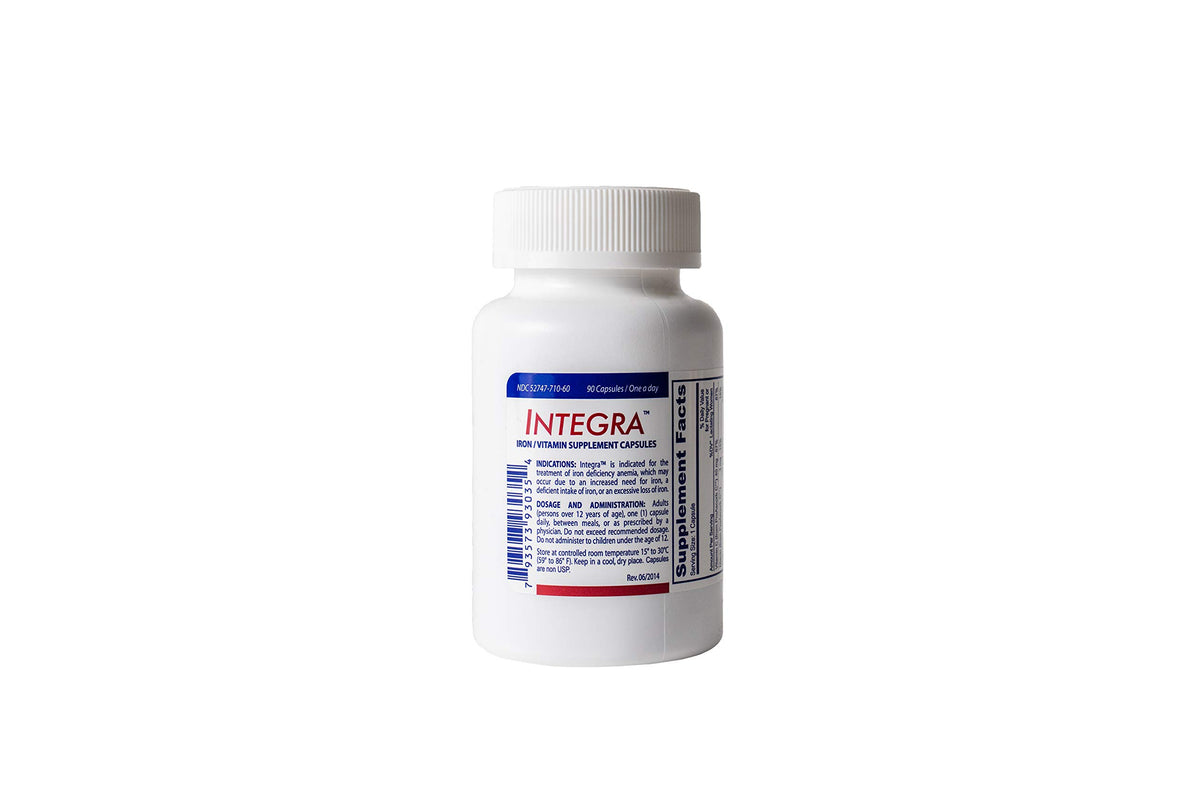 Rosemeek Integra Iron Supplement with Vitamin C - 90 Capsules