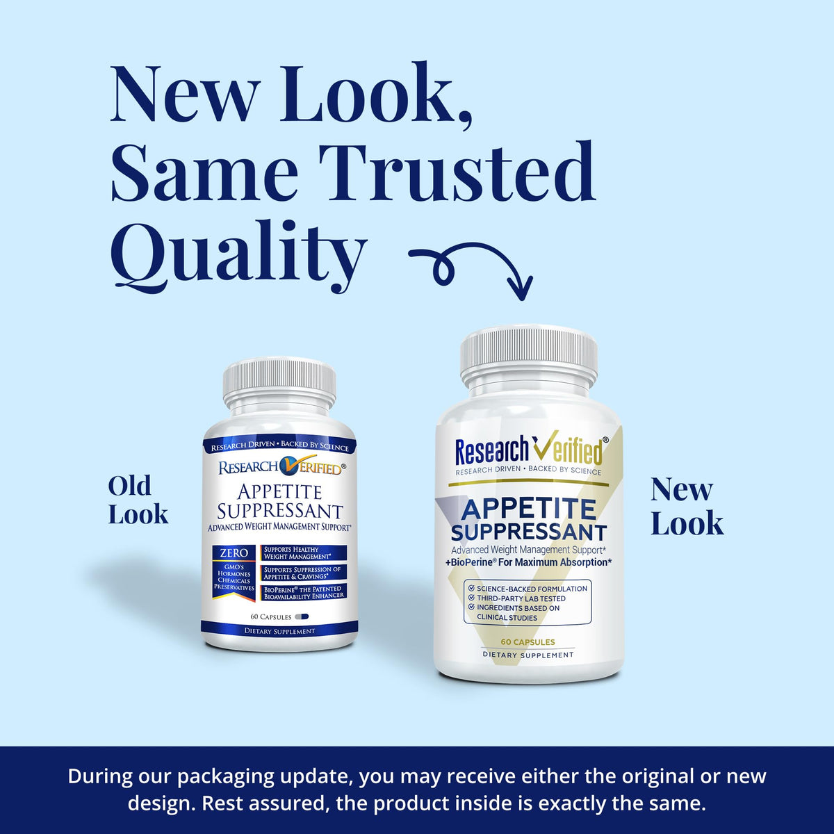 Research Verfied Appetite Suppressant - 60 Capsules