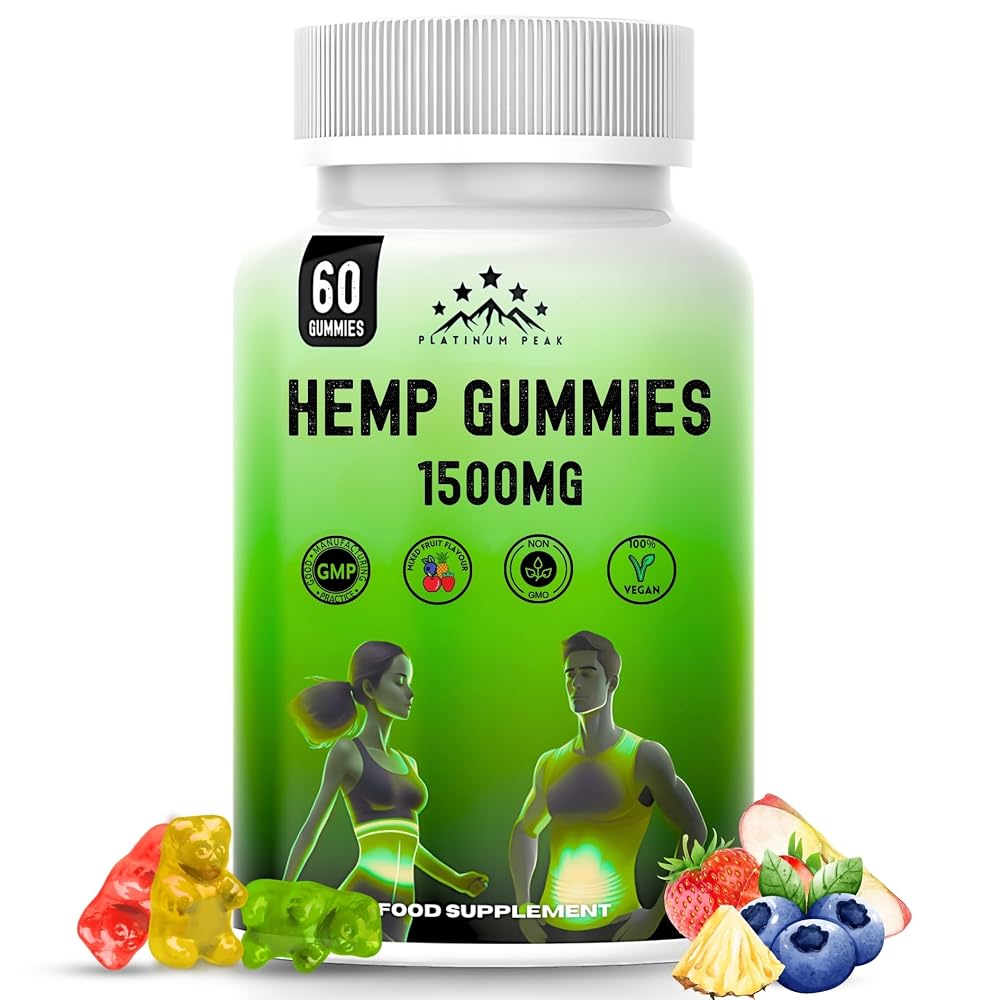 platinumpeak Platinum Peak Hemp Gummies 1500mg for Sleep - 60 Gummies