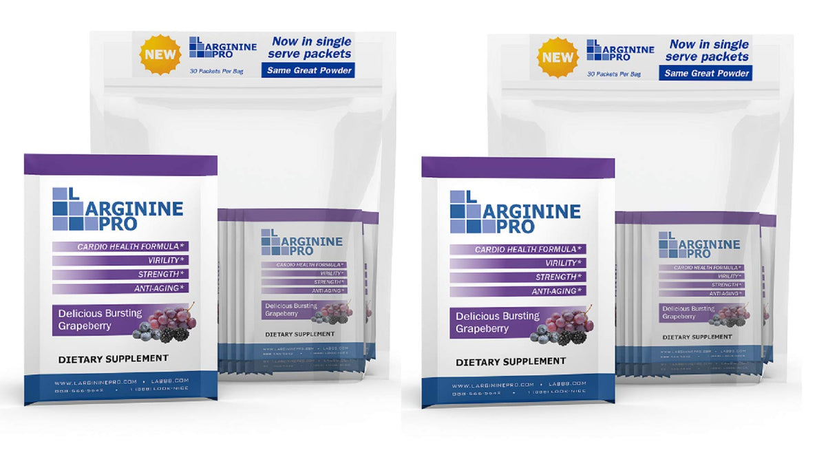 L-Arginine Pro 5,500mg L-Arginine Powder Drink Mix - 60 Packets