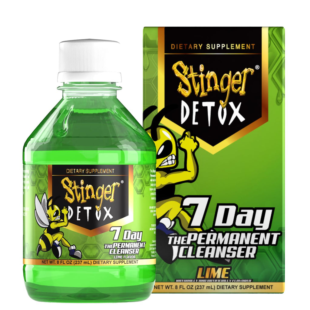 Stinger Detox 7-Day Permanent Drink Lime Flavor - 8 FL OZ