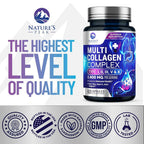 Nature's Peak Multi Collagen Peptides Supplement for Hair