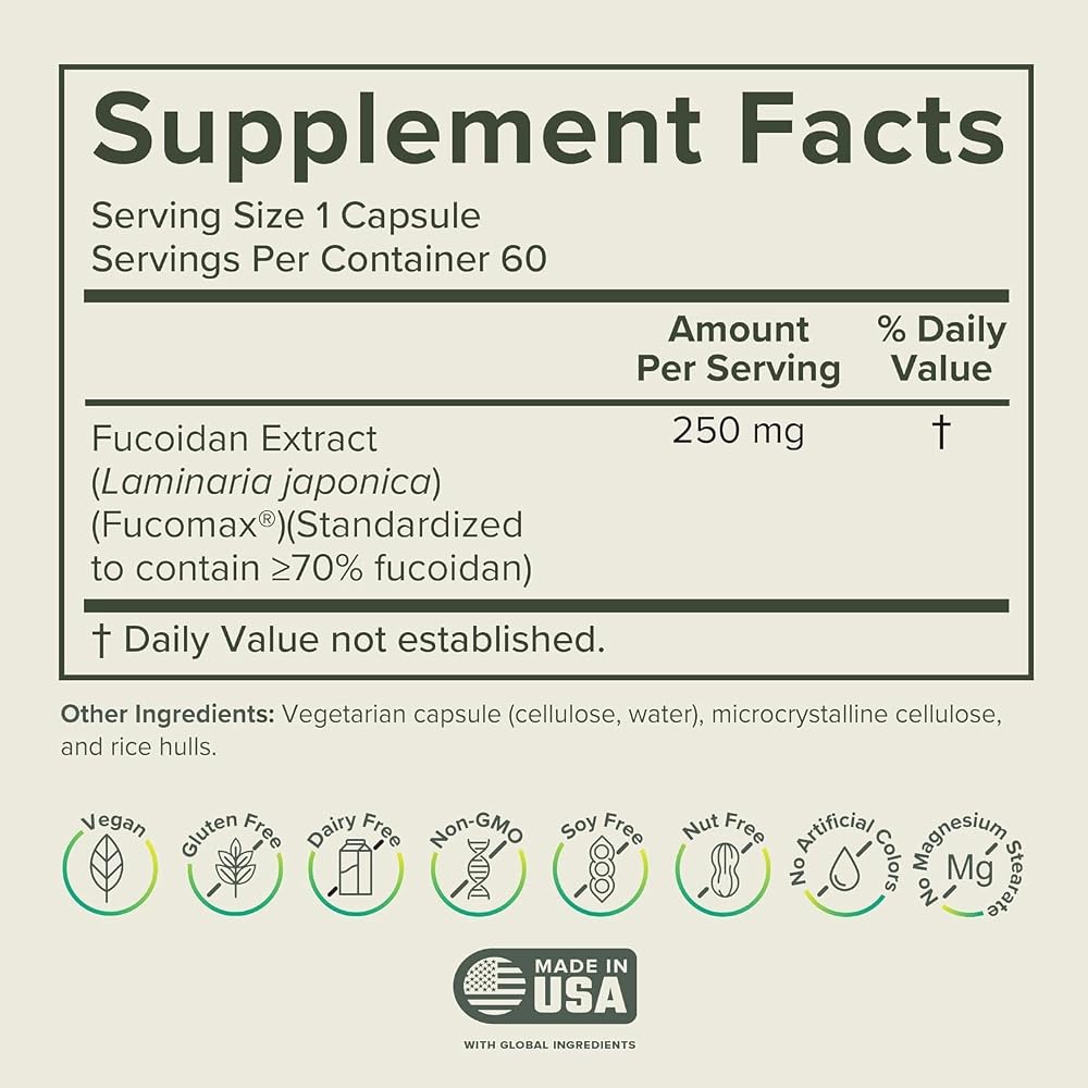 Prominent Nutrition Fucoidan 250 mg