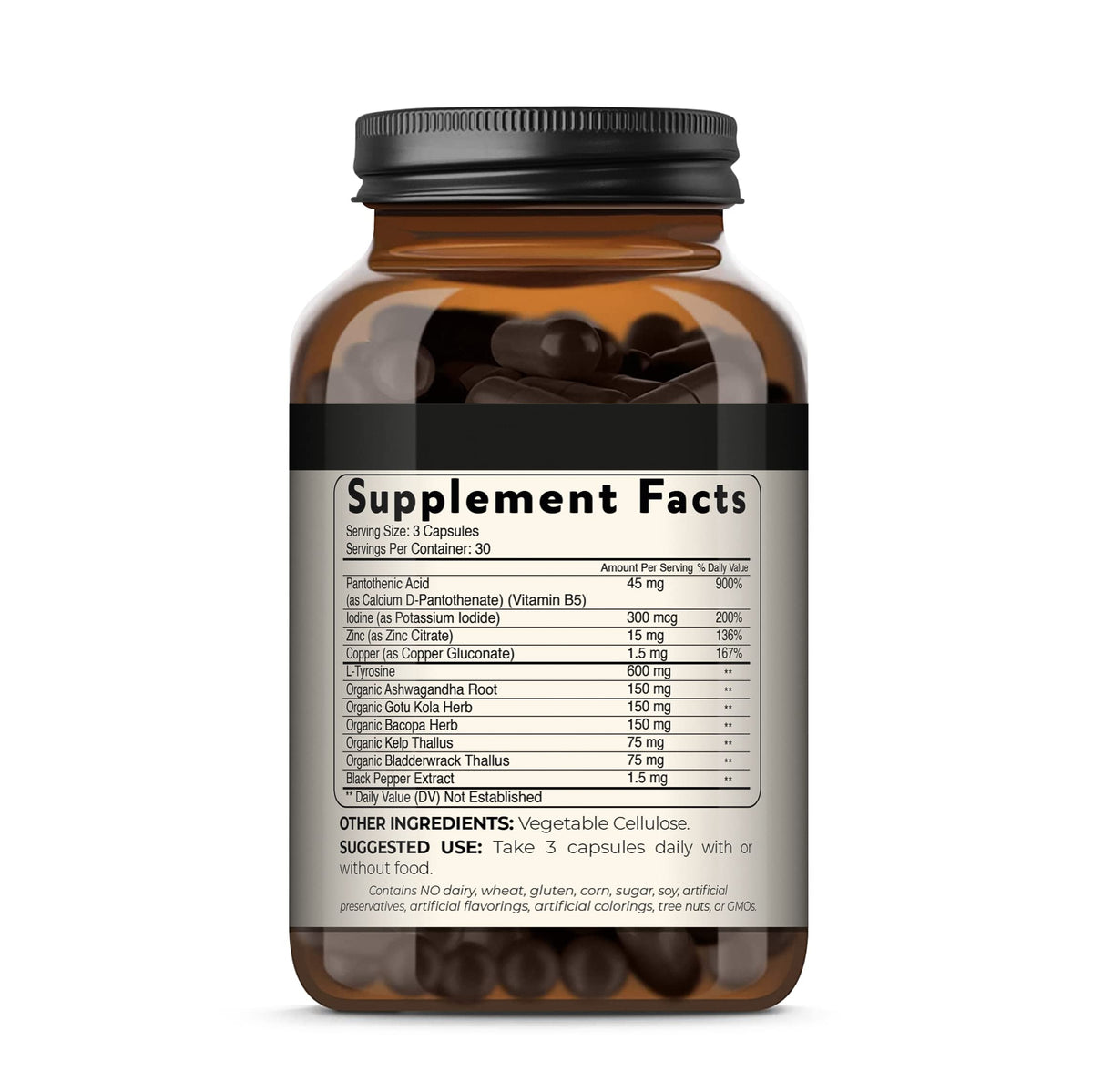 Blisque Thyroid Support Supplement Complex - 90 Capsules - image 10