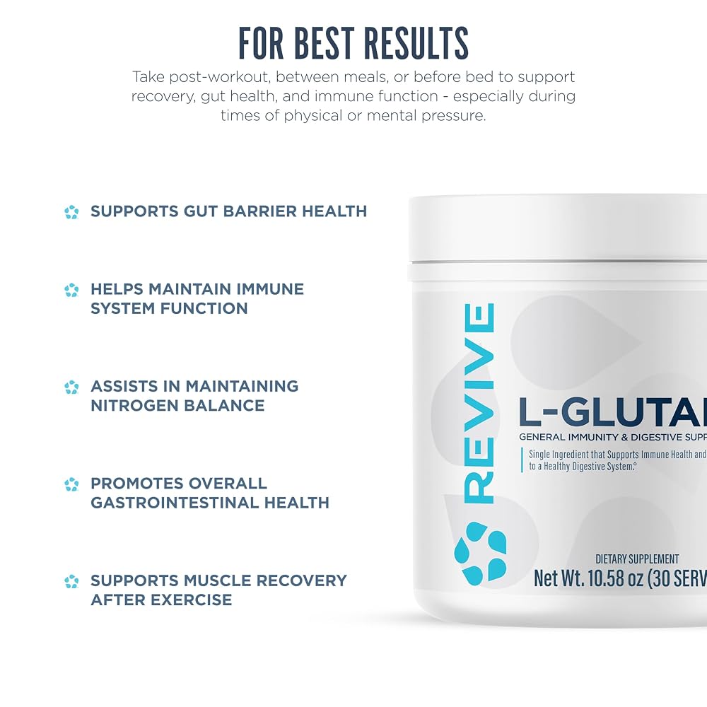 Revive MD Gut L-Glutamine Powder Muscle Recovery - 30 Servings - image 5