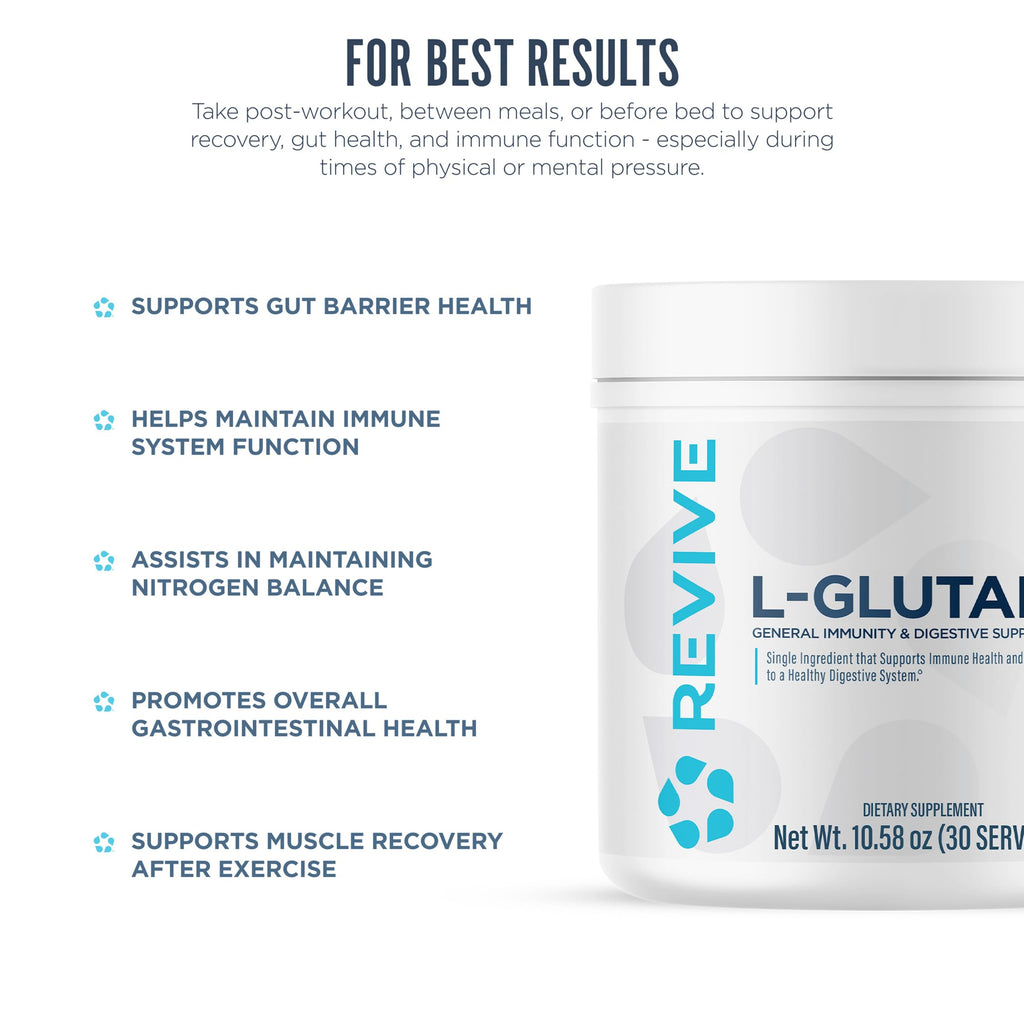 Revive MD Gut L-Glutamine Powder Muscle Recovery - 30 Servings - image 5