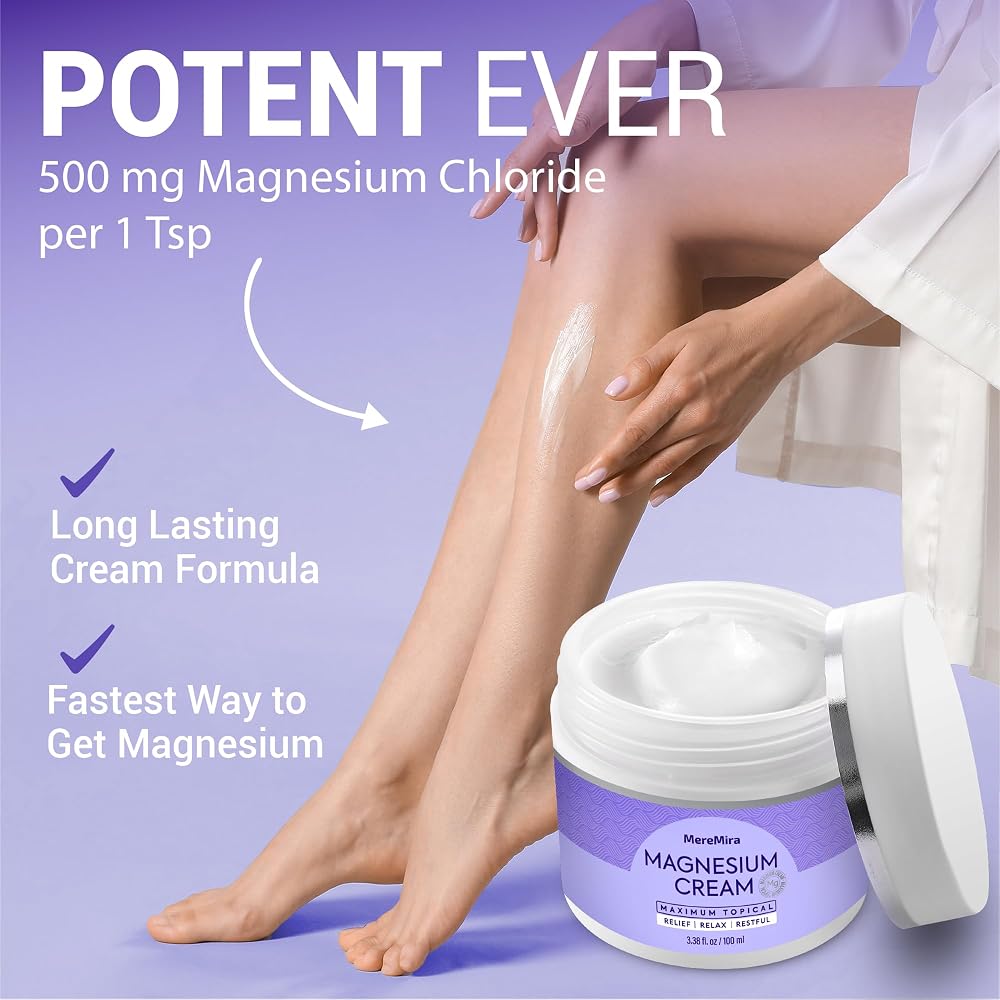 MereMira Magnesium Cream for Sleep & Muscle Relief - 3.38 Fl Oz - image 3
