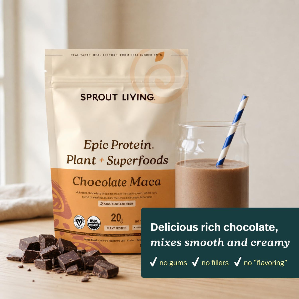 Sprout Living Organic Plant Protein + Superfoods