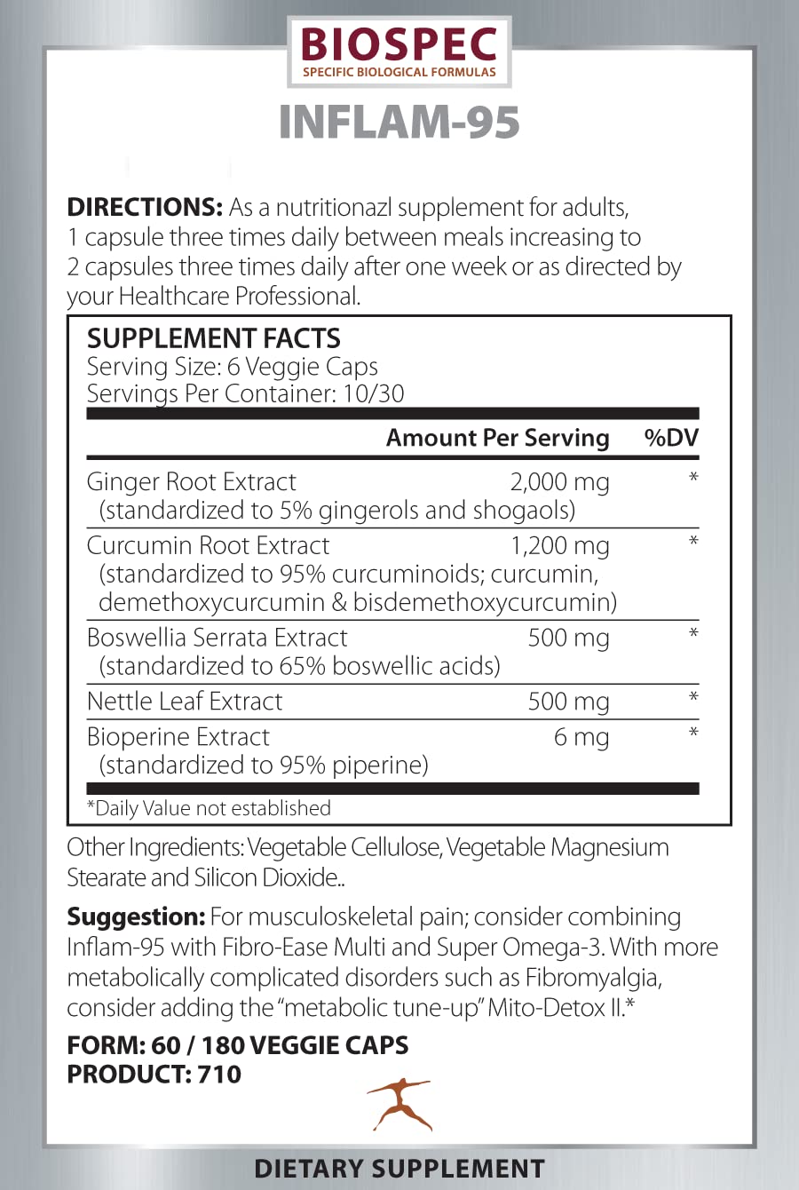 BIOSPEC NUTRITIONALS Inflam-95 - Ginger Root Extract 2