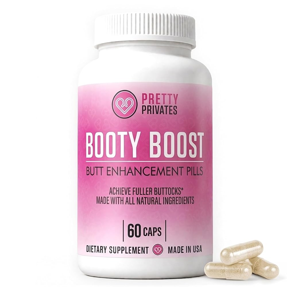 Pretty Privates Booty Boost Butt Enhancer Supplement - 60 Capsules