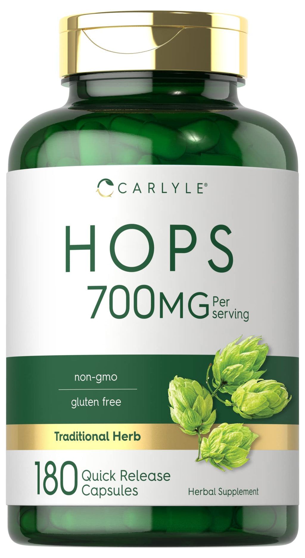 Carlyle Hops Supplement 700mg - 180 Capsules