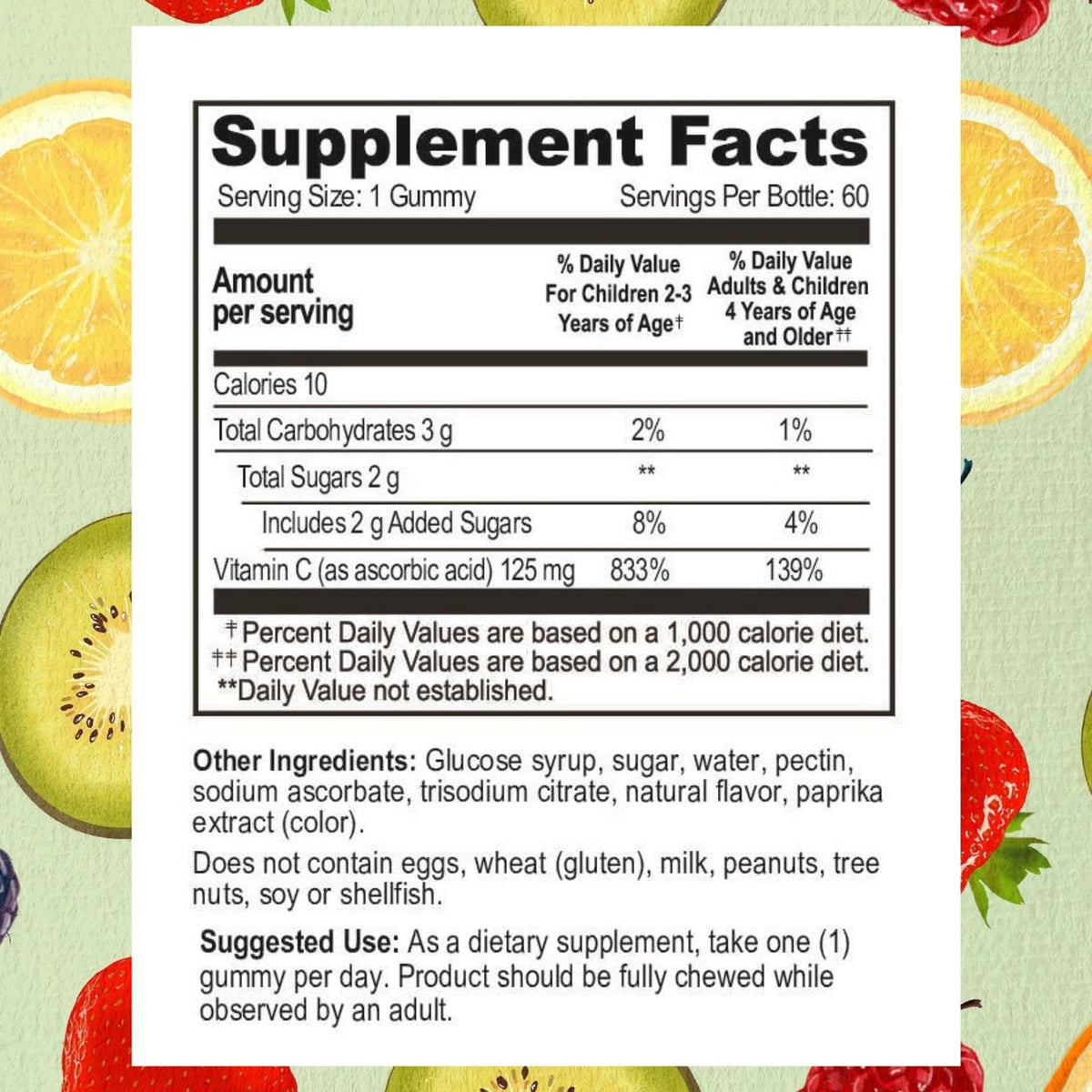 Go Healthy Vitamin C Gummies for Kids Immune Support - 60 Gummies - image 5