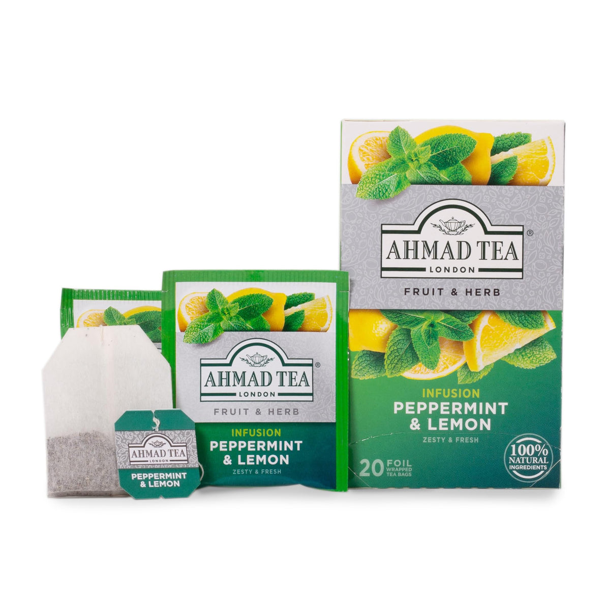 Ahmad Tea Peppermint & Lemon Herbal Tea - 20 Count (Pack of 6) - image 4