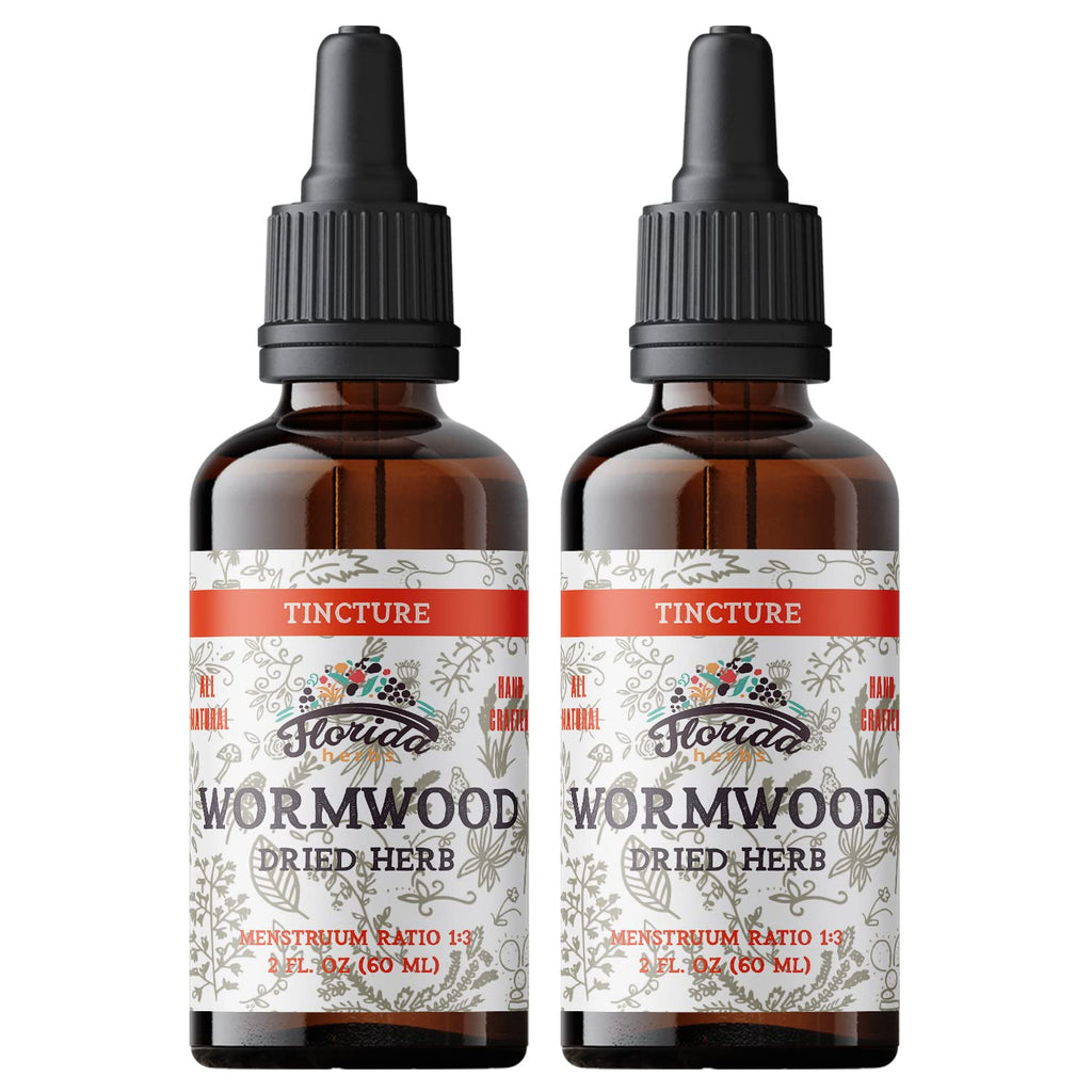 FLORIDA HERBS Wormwood Organic Tincture - Natural Intestinal Cleanse