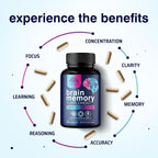 Nature's Strength Brain Memory Supplement Pills - 3X Strength