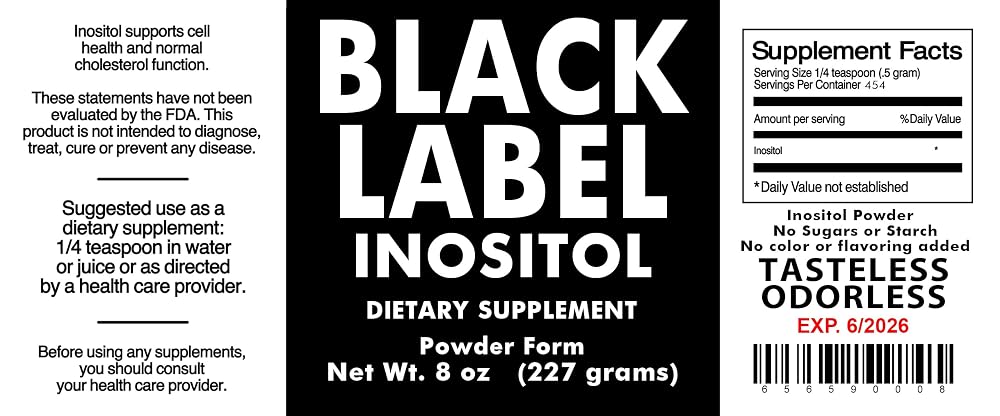 Generic Black Label Inositol Powder - 35 Ounce