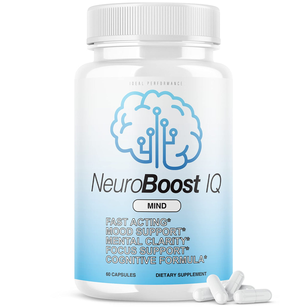 IDEAL PERFORMANCE Neuro Boost IQ Brain Supplement - 60 Capsules