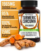 FarmHaven Turmeric Curcumin with BioPerine 1965mg - 90 Capsules - image 3