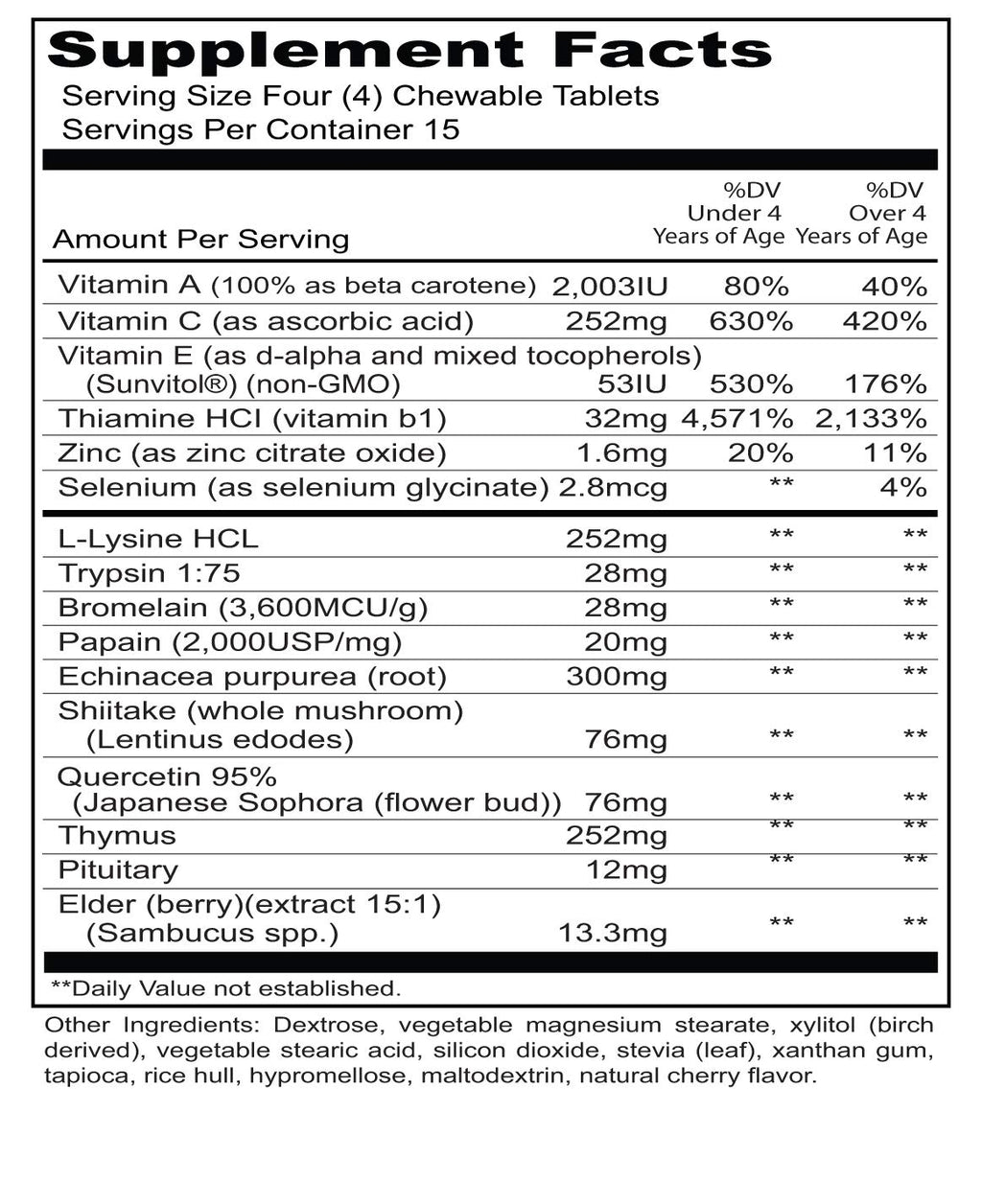 Priority One Kindermune Natural Cherry Chewable Tablets - 60 Tablets - image 2