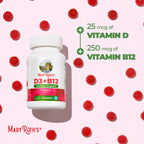 MARYRUTH'S Vitamin D3 + B12 Gummies for Ages 4+ - 60 Servings - image 7