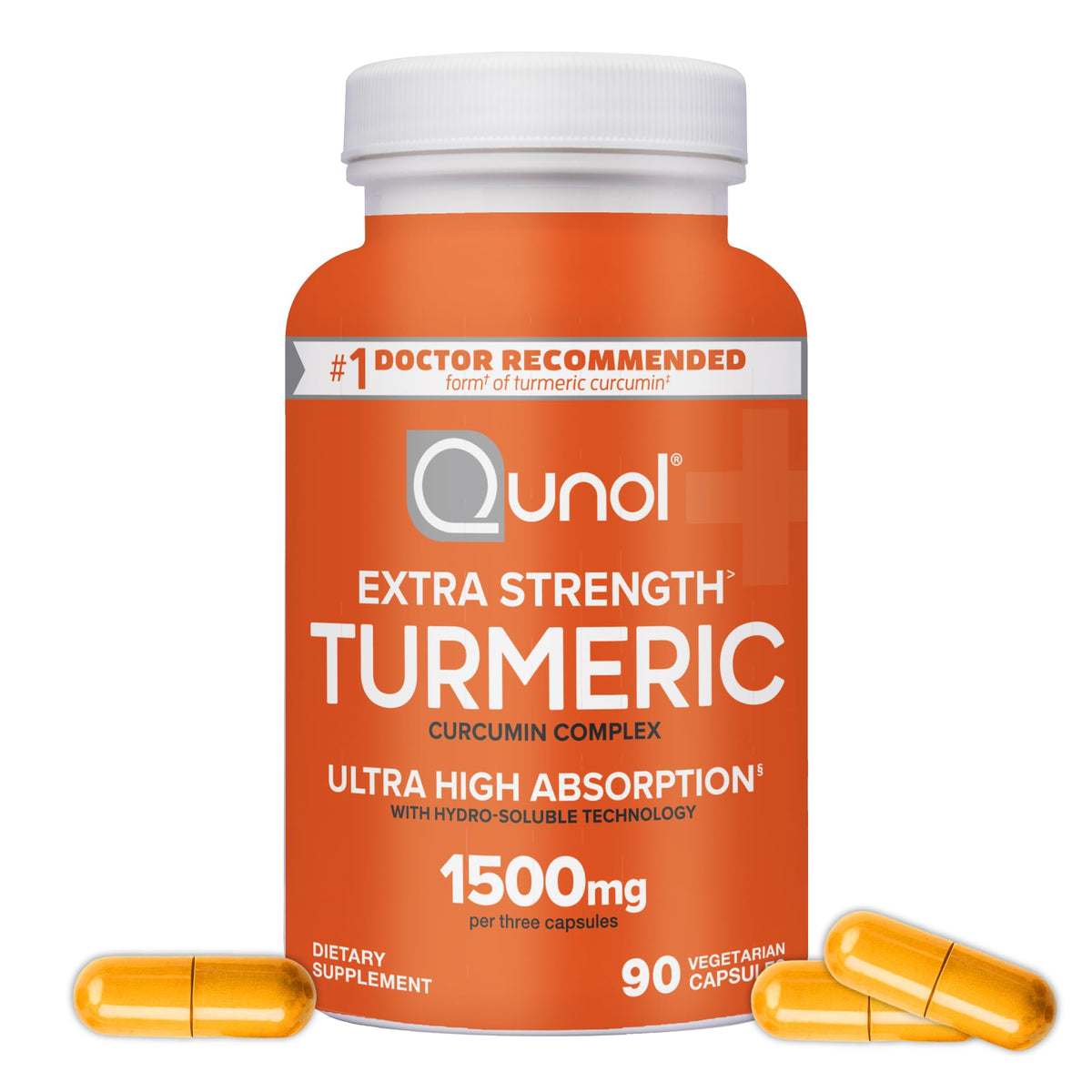 Qunol Unflavored capsule turmeric 1500mg Bottle N