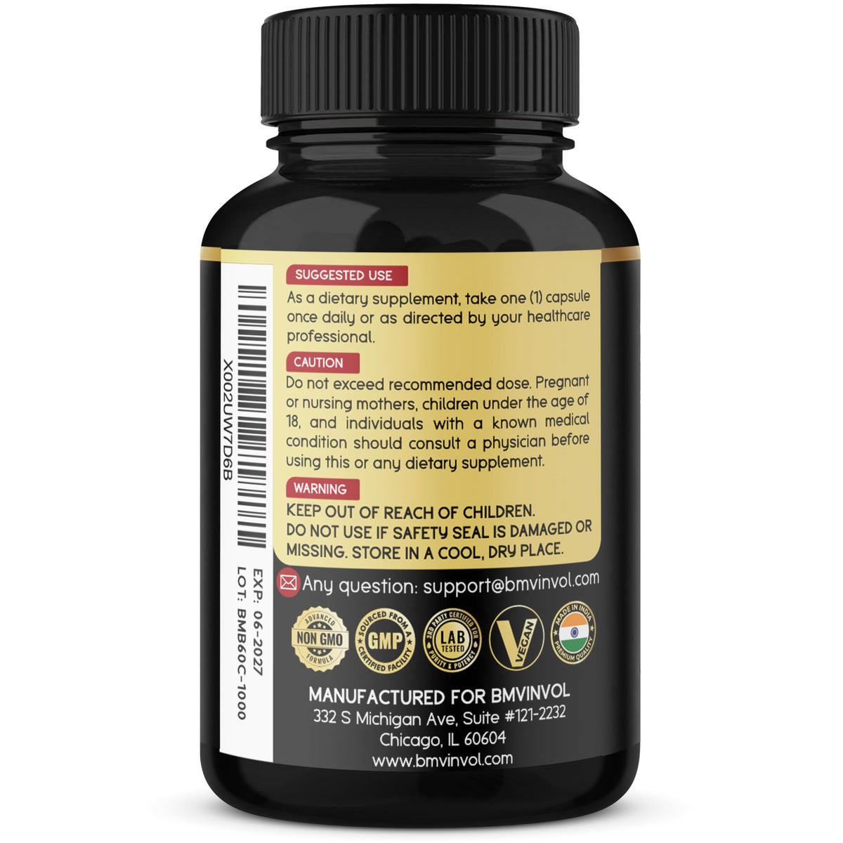 BMVINVOL Berberine Capsules with Ceylon Cinnamon