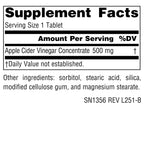 Source Naturals Apple Cider Vinegar 500mg - 180 Tablets - image 2
