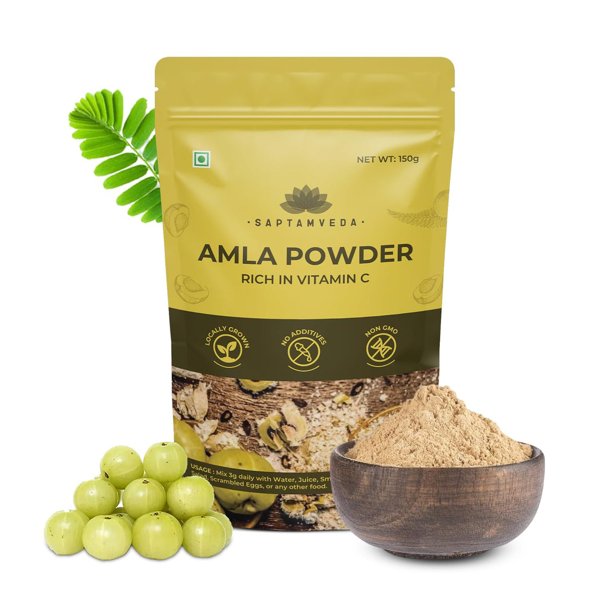 SAPTAMVEDA Amla Indian Gooseberry Powder - 150g