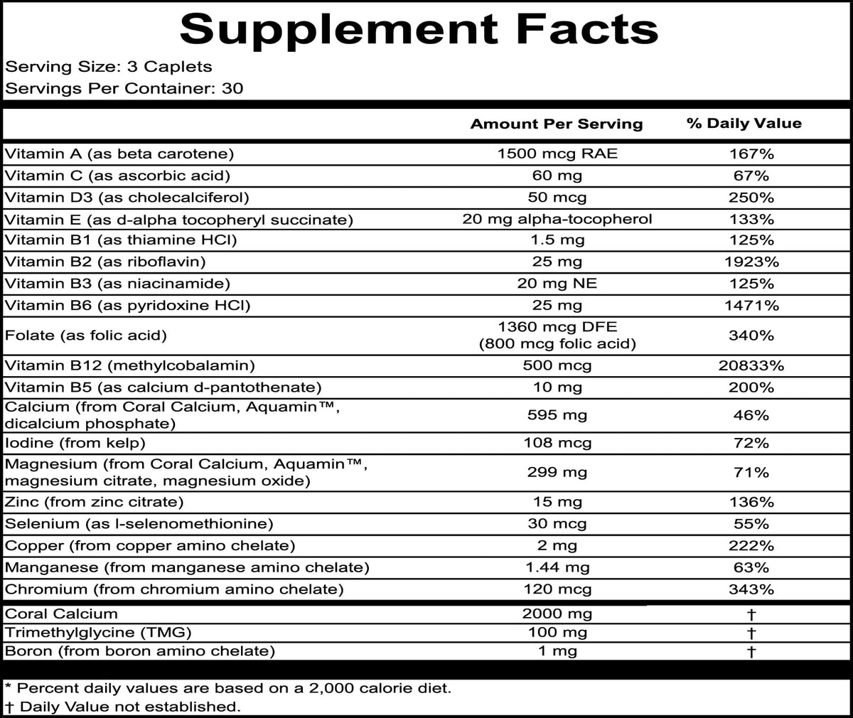 Bob's Best Coral Calcium 2000 mg - 90 Caplets - image 2