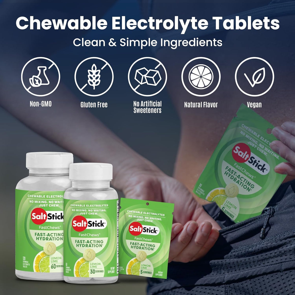 SaltStick FASTCHEWS Electrolyte Tablets Variety Pack - 40 Count - image 4