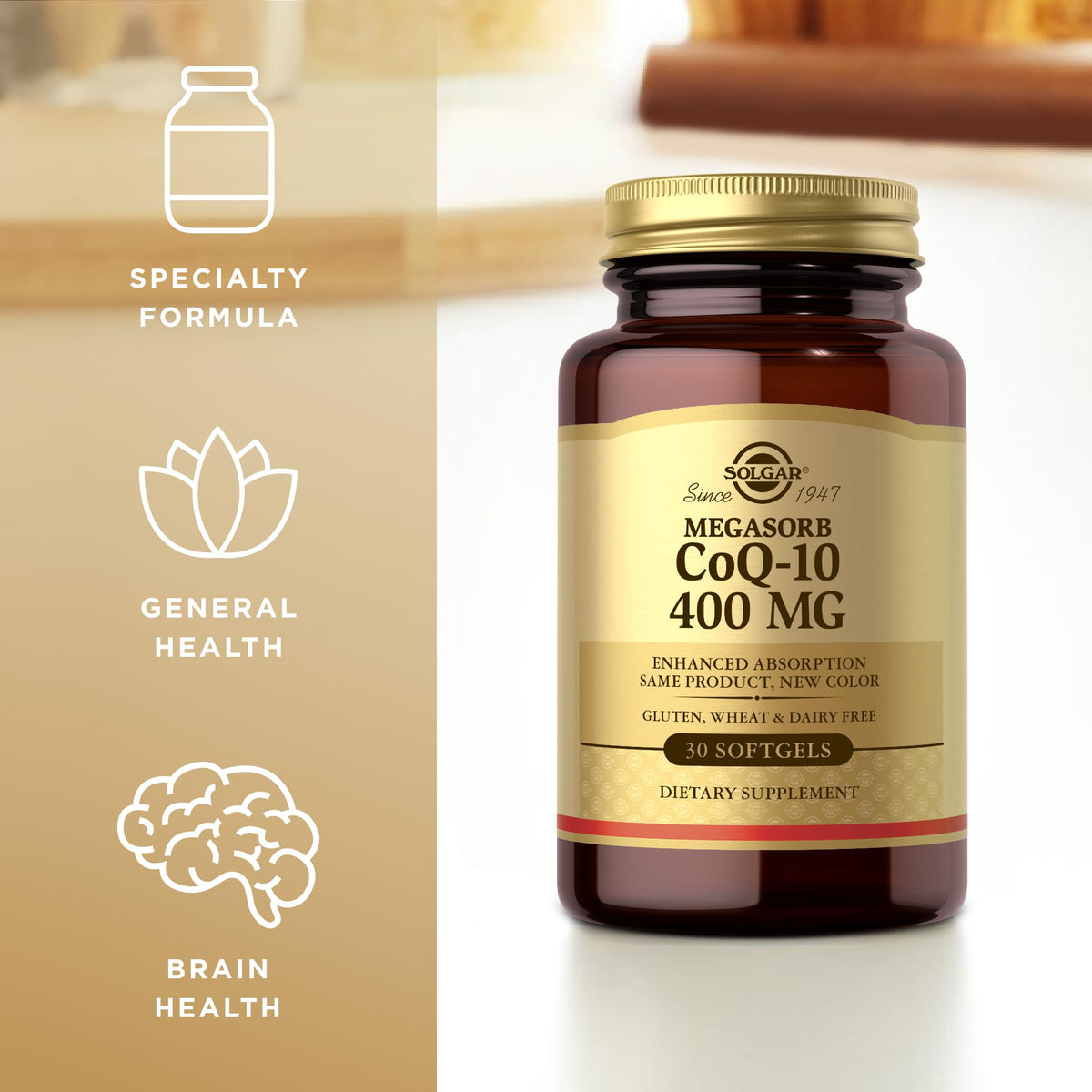 Solgar Megasorb CoQ-10 400 mg - 30 Softgels - image 4