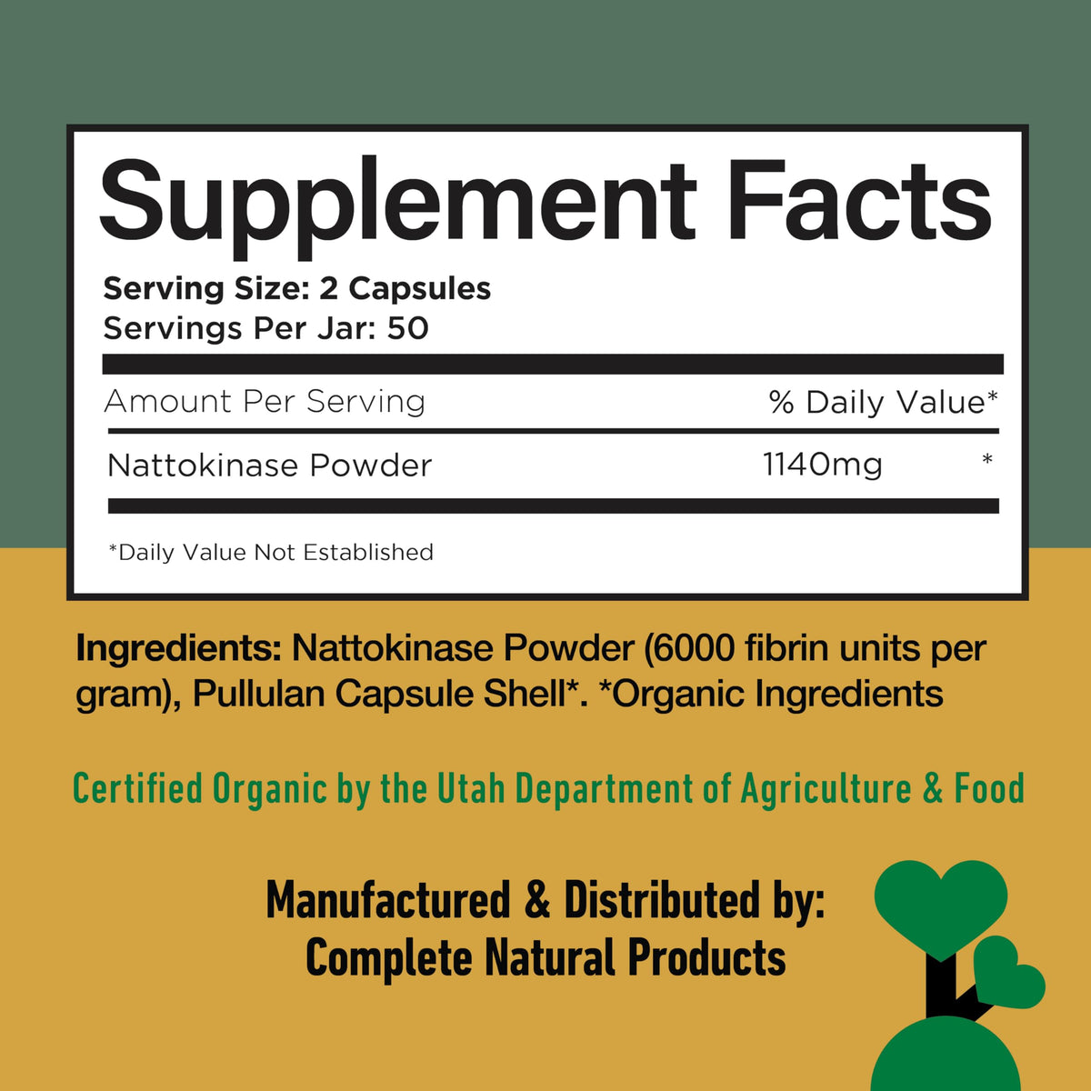 Complete Natural Products Nattokinase 570mg Circulation Support - 100 Capsules - image 9