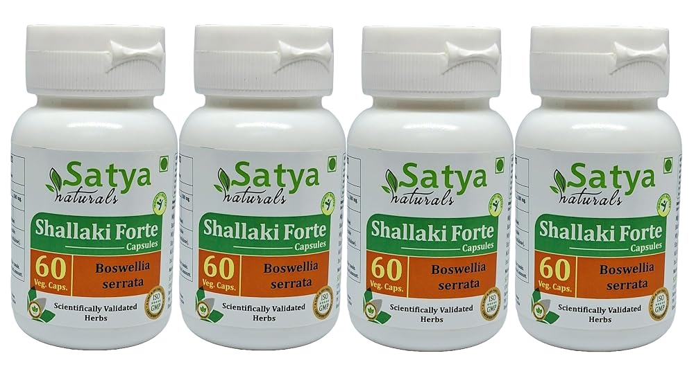 Satya Naturals Shallaki Forte Capsules 500 mg. 60 Veg. Capsule
