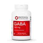 Protocol for Life Balance GABA 750mg Brain Support - 120 Vegetarian Capsules